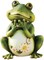 Roman Joseph Studio Tall Frog Sitting Up Garden Statue #65904 Free Shipping